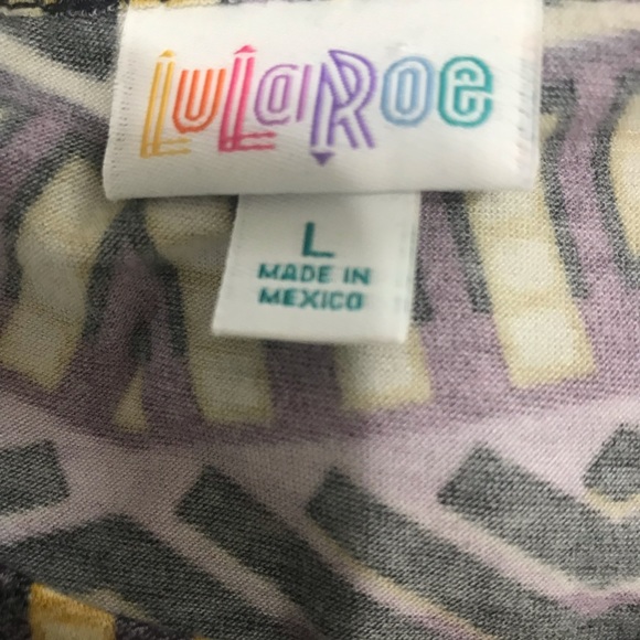 Lularoe Julia Multi-Color Geo Print Dress Large - Picture 2 of 4